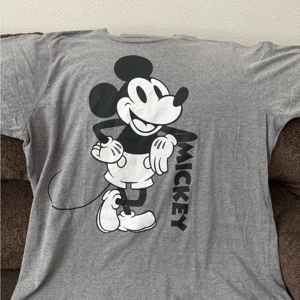 Disney Gray Tee with Black Print